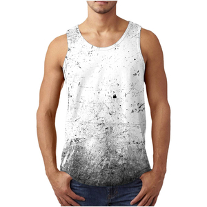 Débardeur de sport pour homme en sublimation, qualité supérieure, coupe ajustée, tissu extensible pour la musculation, le fitness et l'entraînement - Product Image 1