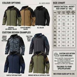 Chaquetas Cortavientos Personalizadas al por Mayor para Actividades al Aire Libre, Chaquetas Softshell Unisex con Capucha Resistentes al Agua - Product Image 2