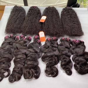 Extensions de cheveux humains bouclés, tissage de trame birman, vendeur de cheveux humains, Super Double fermeture dessinée, dentelle frontale, longue durée, grande usine - Product Image 3