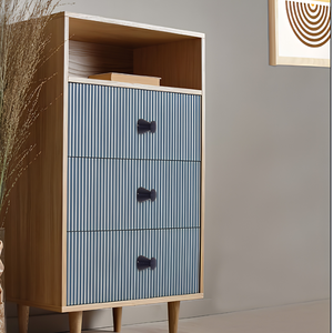 Tirador cónico escalonado de aluminio con diseño Tivara, en latón dorado, negro, oro rosa, azul cielo, marrón mate y acero inoxidable mate para gabinetes. - Product Image 1