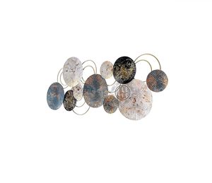 Arte de Pared Metálico Contemporáneo Decorativo para Colgar en la Sala de Estar, Fondo de Sofá, Decoración de Pared para el Hogar - Product Image 5