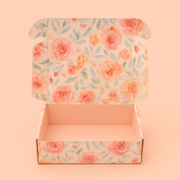 Boîtes d'expédition pliables en carton ondulé personnalisées en matériaux recyclés écologiques avec gaufrage/revêtement UV, pelliculage brillant/mat pour cadeaux