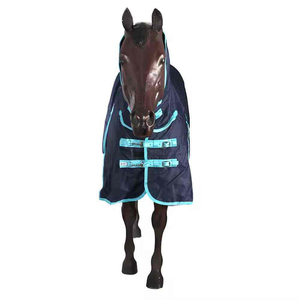 Couverture pour cheval en coton respirant et imperméable, broderie personnalisée, qualité supérieure, personnalisable, toutes saisons, utilisation en extérieur - Product Image 3
