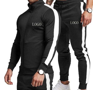 Ensemble de survêtement décontracté unisexe pour homme, hiver, à capuche, 2 pièces, veste zippée intégrale, en coton épais, respirant - Product Image 5