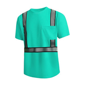 เสื้อยืดสะท้อนแสง LED แบบกำหนดเองราคาประหยัด ระดับความปลอดภัยสูง คลาส 1 แขนยาว สำหรับผู้ชาย ชุดทำงานก่อสร้าง พร้อมโลโก้สั่งทำ - Product Image 6