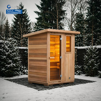 Sauna extérieur professionnel de récupération en cèdre rouge premium, certifié ETL, avec Wi-Fi, pour suite de relaxation moderne en jardin