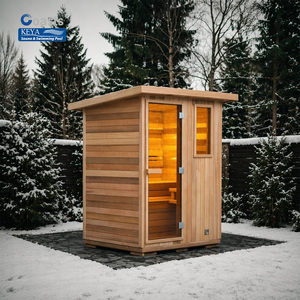 Sauna extérieur professionnel <span class=keywords><strong>de</strong></span> récupération en cèdre rouge premium, certifié ETL, avec Wi-Fi, pour suite <span class=keywords><strong>de</strong></span> relaxation moderne en jardin - Product Image 1