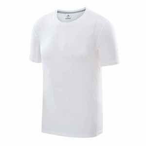 Men's Yellow Short Sleeve Crew Neck <b>T</b>-<b>Shirt</b> 100% Polyester Moisture Wicking Regular Fit Solid Color All Seasons Wear - Product Image 2