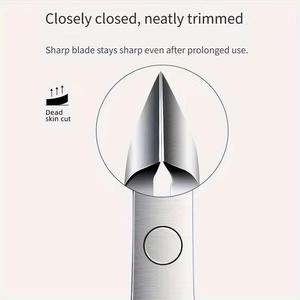 Coupe-ongles professionnel en acier inoxydable Morje D-501, lame biseautée pour le soin des ongles des doigts, usage adulte - Product Image 2