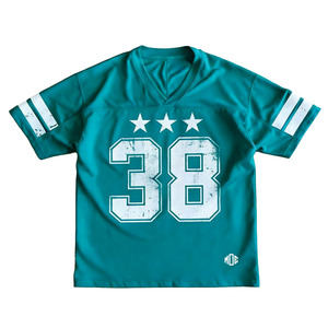 Camiseta Deportiva de Fútbol Americano para Hombre, Cuello en V, Número Desgastado, Personalizable, Fabricante OEM de Ropa Deportiva con Marca Privada - Product Image 6