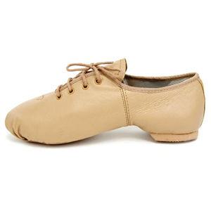 Zapatos de Baile de Jazz Profesionales de Cuero Color Bronceado BFA 038 de Baifa Enterprises, Zapatos de Baile Planos Unisex Estilo Ballet - Product Image 6