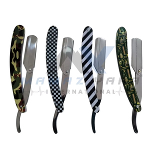 Manual Single Blade Stainless Steel Swing Lock Style Barber <b>Razor</b> Exposed Blade Straight Edge Shavette for <b>Mens</b> Grooming Profess - Product Image 2