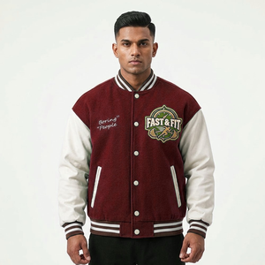 Blouson universitaire de baseball unisexe en toile 100 % coton coupe-vent pour l'hiver, modèle 2026, le plus vendu, haute qualité, personnalisable - Product Image 5