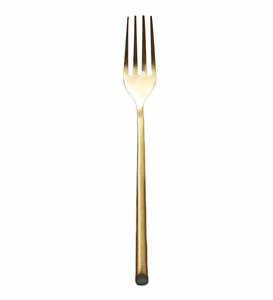 Nuevo Juego de Cubiertos de Metal Chapados en Oro, Cubertería de Metal para Hotel y Restaurante, Tenedor de Metal con Acabado de Acero Espejado - Product Image 2