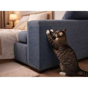 Protector Autoadhesivo Antiarañazos para Gatos, Tapetes y Almohadillas Recortables para Sofás, Puertas y Colchones, Fuerte Adhesión, Sin Residuos - Product Image 2