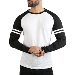 Camisetas de manga larga para hombre, color verde, corte ajustado, cuello redondo, de la mejor calidad, camiseta de manga larga de color sólido para hombre. - Product Image 6