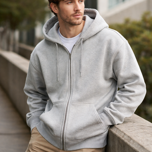 Sudadera con capucha de carreras personalizada al por mayor, 100% algodón, bordado sólido, ecológica, transpirable, tela de terciopelo de alto gramaje, OEM - Product Image 6