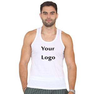 Logo personnalisé Débardeur côtelé pour hommes respirant en coton tricoté à manches courtes Style décontracté grande taille XL vente en gros directe d'usine - Product Image 2