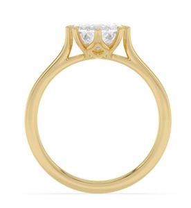 Bague de fiançailles luxueuse en or rose 10K avec diamant de laboratoire taille marquise 3.00 CTW - Product Image 6