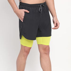Pantalones cortos para correr para hombre, pantalones cortos transpirables para entrenamiento deportivo, pantalones cortos para correr para hombre, pantalones cortos con cintura elástica para gimnasio, pantalones cortos para correr para hombre - Product Image 3