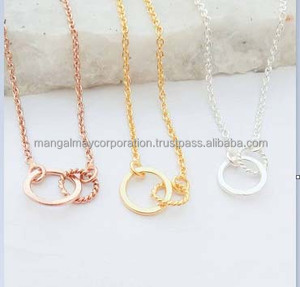 Ensemble de chaînes en laiton plaqué argent et or fait main Welwish pour la fabrication de boucles d'oreilles et de pendentifs HARI OM CREATIONS HRMC6280 - Product Image 5