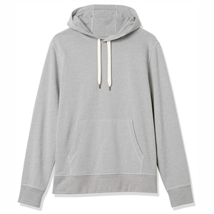 Sweat à capuche unisexe surdimensionné en coton léger, coupe classique, manches classiques, décontracté, pour la course, la gym, les activités de plein air et le quotidien, doux et uni - Product Image 4