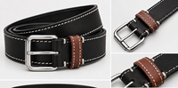 Ceintures en cuir de mode pour hommes de qualité supérieure, ceintures en cuir véritable de créateur, boucle avec logo personnalisé, fabricant OEM en gros