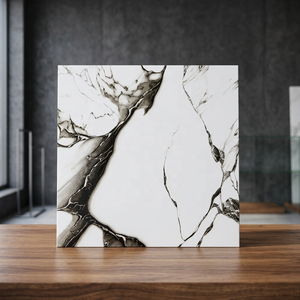 กระเบื้องเซรามิกปูพื้นขนาด40x40ซม. หรูหรากระเบื้องภายในกันลื่นดีไซน์หรูหราสำหรับบ้านสำนักงานผู้จำหน่ายในตลาดโซมาเลีย - Product Image 2