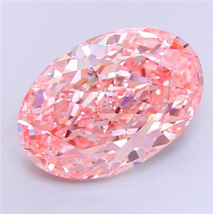 เพชรเม็ดเดี่ยวทรงรีสีชมพูสดใส น้ำหนัก 18.88 กะรัต จาก ANYA JEWELS คุณภาพพรีเมียม เจียระไนอย่างดี ได้รับการรับรองจาก IGI ระดับ VS2 ผลิตด้วยวิธี CVD - Product Image 1