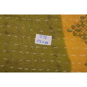 Colcha Kantha Gudri de Algodón Hecha a Mano, Reversible, Vintage, Manta India, Decoración para el Hogar - Product Image 6