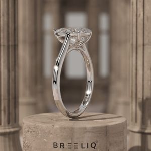 Anillo de Compromiso de Oro de 14K con Moissanita de Corte Pera de 2.75 Quilates, Anillo de Novia Clásico con Engaste de Puntas Solitario - Product Image 5