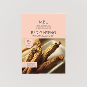 Mascarilla facial en lámina Embiel Hongsam Intensive Mask Sheet, 10 unidades, mascarillas faciales coreanas, mascarilla facial de ginseng, mascarillas faciales de hidrogel - Product Image 4
