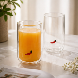 Verres à boire transparents en borosilicate faits à la main de 320 ml, sans plomb, pour whisky, eau, jus, réutilisables, en gros - Product Image 1