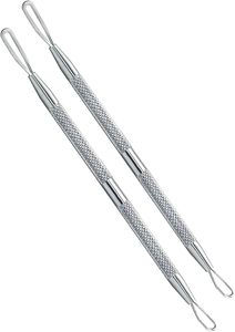 Stainless Steel Double Loop <b>Blackhead</b> <b>Extractor</b> Acne Needle Comedone Remover Facial Pore Cleaning Beauty Care Tool - Product Image 4