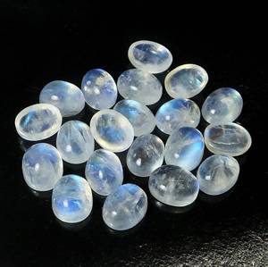 Wholesale Oval <b>Rainbow</b> Moonstone Cabochon Natural Gemstone <b>Top</b> Selling Price Hole Straight Drilled Jewelry Making Available Bulk - Product Image 5