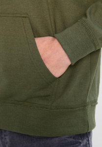 Sudadera con Capucha para Hombre, Color Verde Oliva, Algodón, Corte Regular, Estilo Casual, para Otoño, Color Sólido, BRG, Sudaderas con Capucha para Hombre - Product Image 6
