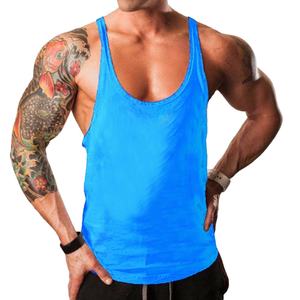Débardeur uni pour hommes, Bodybuilding Singlet Gyms Stringer, chemise sans manches, blanc, vêtements de Fitness, vêtements de sport, gilet musculaire, nouvelle collection - Product Image 1