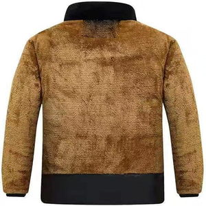 Chaqueta Acolchada con Capucha para Hombre, Cierre de Cremallera, Resistente al Viento, Abrigo Casual de Invierno, Exterior de Poliéster, Ribete de Piel Gruesa, Largo Regular - Product Image 3