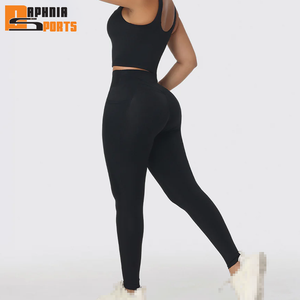 Nueva Ropa de Yoga, Ropa Deportiva para Gimnasio, Conjuntos de Fitness, Leggings de Cintura Media para Mujer, Conjuntos de Yoga de 2 Piezas, Ecológicos, de Nailon Reciclado - Product Image 2