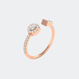 Bague en argent sterling 925 avec diamant de laboratoire multi-formes exquis pour femme, alliance de luxe pour fiançailles et anniversaire, certifiée IGI 0.50 - Product Image 5