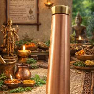 Botella de Agua de Cobre Martillado con Diseño Vintage, para Yoga, Fitness, Hidratación y Desintoxicación, Portátil, para Uso Doméstico, de Antique Creations, con Beneficios para la Salud - Product Image 4