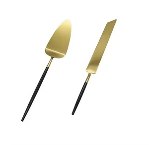 Elegant Living Stainless Steel <b>Cake</b> <b>Server</b> Set Metal <b>Cake</b> Knife and <b>Server</b> Party Dessert Set - Product Image 2