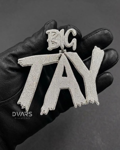 Fully Iced Out Custom Letter <b>Pendant</b> 925 Sterling <b>Silver</b> Personalized <b>Pendant</b> Luxury Customized Moissanite <b>Pendant</b> <b>For</b> <b>Men</b> - Product Image 1
