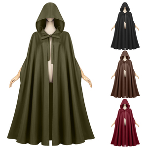 New Arrival Viking Cloak Medieval Renaissance Cape Halloween Costume Polyester <b>Cosplay</b> <b>Outfit</b> for Adults - Product Image 1