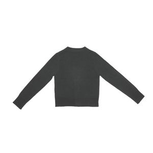 Cárdigan de moda de otoño para mujer ODM OEM hecho a medida cuello redondo fino tejido manga larga estilo chino colocación del logotipo frontal 100% - Product Image 2