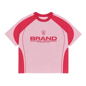 เสื้อยืดผ้าฝ้าย100% ของผู้ชายเสื้อยืดแบบข้อต่อแขนแร็กแลนระบายอากาศได้ดีพิมพ์โลโก้ขนาดพิเศษออกแบบได้ตามต้องการ - Product Image 2