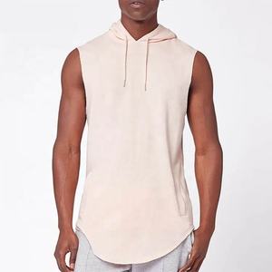Custom Blank Sleeveless Hooded <b>Men's</b> Vest tank Top <b>Hoodie</b> with Drawstring <b>for</b> <b>Men</b> by Punchin Sports - Product Image 1