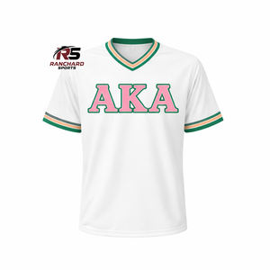 Camisetas Deportivas Personalizadas para Fraternidades Masculinas, Sublimadas, con Letras Griegas, para Grupos Universitarios - Product Image 1