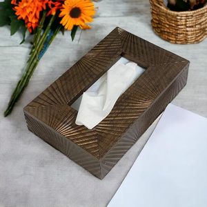 Modern Square Wooden Napkin <b>Tissue</b> Box Handmade Napkin Holder Decorative Table Decor for <b>Wedding</b> Home Hotel - Product Image 5
