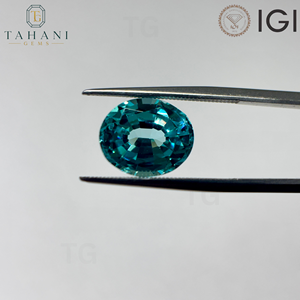 AG Lab Created Oval Cut Blue Paraiba Emerald Gemstones Jewelry Making IGI Certified Loose 5x7 8x10mm Color YAG Garnet Grown - Product Image 2